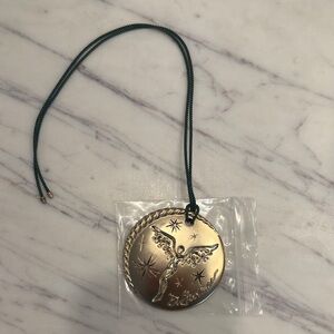 2025 David Yurman Gold Angel Ornament with Dark Green Cord - Brand New